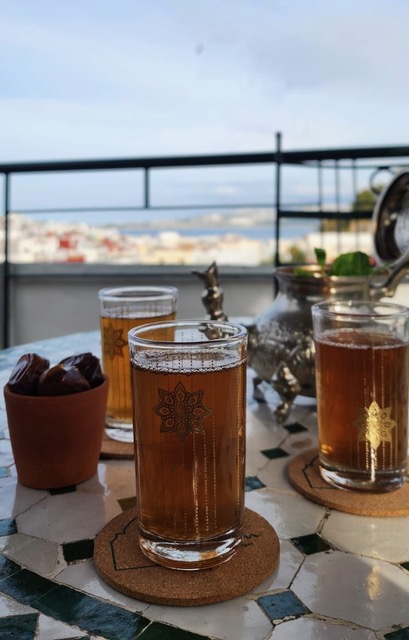 Tea time on the terrace. Photo © La Maison de Tanger